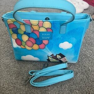 Loungefly Blue Pixar Balloon House Satchel